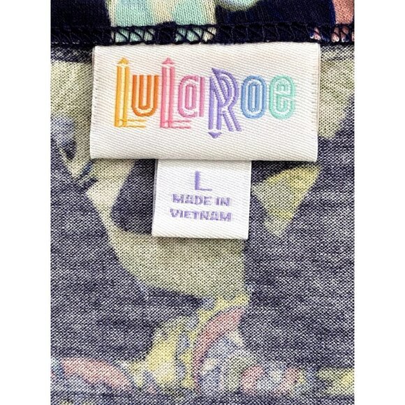 NWT | Lula Roe | Black Printed T-Shirt Dress | Size: Large - Picture 4 of 8